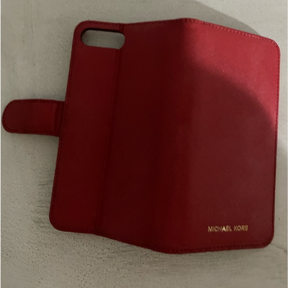 Micheal Kors Red Burgundy Iphone 8s plus phone case. - Picture 5 of 5